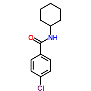 4-氯-N-環(huán)己基苯甲酰胺結(jié)構(gòu)式_57707-20-7結(jié)構(gòu)式