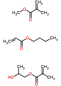 2-Methyl-2-propenoic acid methyl ester polymer with butyl 2-propenoate and 1,2-propanediol mono(2-methyl-2-propenoate)Structure,57876-47-8Structure 2-Methyl-2-propenoic acid methyl ester polymer with butyl 2-propenoate and 1,2-propanediol mono(2-methyl-2-propenoate) Structure,57876-47-8Structure