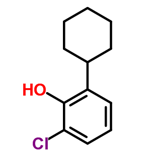 2-Chloro-6-cyclohexyl phenolStructure,57883-04-2Structure 2-Chloro-6-cyclohexyl phenol Structure,57883-04-2Structure