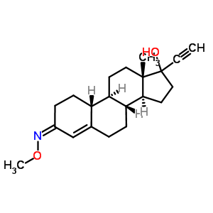 (17R)-17-hydroxy-19-norpregn-4-en-20-yn-3-one o-methyl oximeStructure,58001-83-5Structure (17R)-17-hydroxy-19-norpregn-4-en-20-yn-3-one o-methyl oxime Structure,58001-83-5Structure