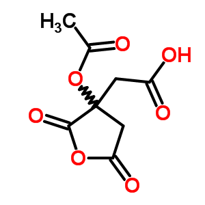 2-(3-乙酰氧基-2,5-二氧代-四氫呋喃-3-基)乙酸結(jié)構(gòu)式_58032-65-8結(jié)構(gòu)式