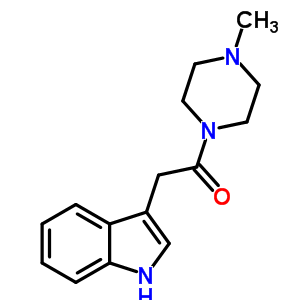 Ethanone,2-(1h-indol-3-yl)-1-(4-methyl-1-piperazinyl)-Structure,58106-90-4Structure Ethanone,2-(1h-indol-3-yl)-1-(4-methyl-1-piperazinyl)- Structure,58106-90-4Structure