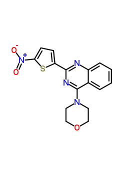 4-Morpholino-2-(5-nitro-2-thienyl)quinazolineStructure,58139-48-3Structure 4-Morpholino-2-(5-nitro-2-thienyl)quinazoline Structure,58139-48-3Structure
