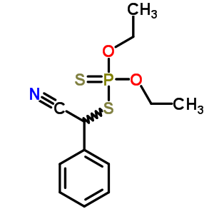 Phosphorodithioic acid s-(alpha-cyanobenzyl) o, o-diethyl esterStructure,5823-20-1Structure Phosphorodithioic acid s-(alpha-cyanobenzyl) o, o-diethyl ester Structure,5823-20-1Structure
