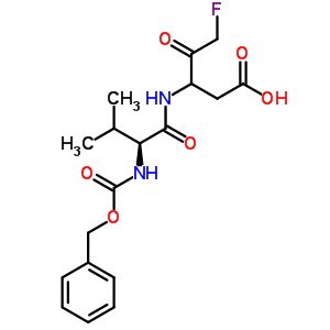 Pentanoic acid,5-fluoro-3-[[(2s)-3-methyl-1-oxo-2-[[(phenylmethoxy)carbonyl]amino]butyl]amino]-4-oxo- Structure,582316-00-5Structure