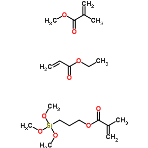 2-Methyl-2-propenoic acid methyl ester polymer with ethyl 2-propenoate and 3-(trimethoxysilyl)propyl 2-methyl-2-propenoateStructure,58258-13-2Structure 2-Methyl-2-propenoic acid methyl ester polymer with ethyl 2-propenoate and 3-(trimethoxysilyl)propyl 2-methyl-2-propenoate Structure,58258-13-2Structure