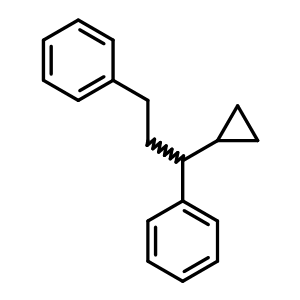 Benzene, 1,1-(1-cyclopropyl-1,3-propanediyl)bis-Structure,58280-91-4Structure Benzene, 1,1-(1-cyclopropyl-1,3-propanediyl)bis- Structure,58280-91-4Structure