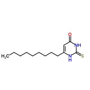 6-Nonyl-2-sulfanylidene-1h-pyrimidin-4-oneStructure,58349-08-9Structure 6-Nonyl-2-sulfanylidene-1h-pyrimidin-4-one Structure,58349-08-9Structure