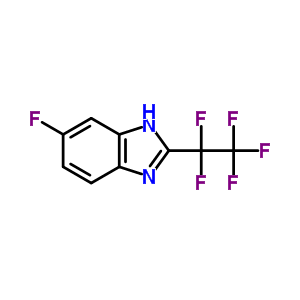 5-Fluoro-2-(1,1,2,2,2-pentafluoroethyl)-3h-benzoimidazoleStructure,5847-95-0Structure 5-Fluoro-2-(1,1,2,2,2-pentafluoroethyl)-3h-benzoimidazole Structure,5847-95-0Structure