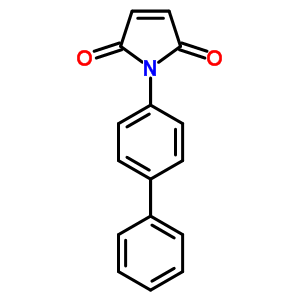 n-4-聯(lián)苯基馬來(lái)酰亞胺結(jié)構(gòu)式_58609-75-9結(jié)構(gòu)式