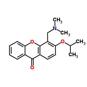 4-(Dimethylamino)methyl-3-isopropoxy-9h-xanthen-9-oneStructure,58766-38-4Structure 4-(Dimethylamino)methyl-3-isopropoxy-9h-xanthen-9-one Structure,58766-38-4Structure