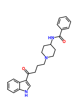 4-Benzamido-1-(4-(indol-3-yl)-4-oxobutyl)piperidineStructure,58786-30-4Structure 4-Benzamido-1-(4-(indol-3-yl)-4-oxobutyl)piperidine Structure,58786-30-4Structure