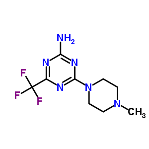 6-(Trifluoromethyl)-4-(4-methylpiperazin-1-yl)-1,3,5-triazin-2-amineStructure,58892-42-5Structure 6-(Trifluoromethyl)-4-(4-methylpiperazin-1-yl)-1,3,5-triazin-2-amine Structure,58892-42-5Structure