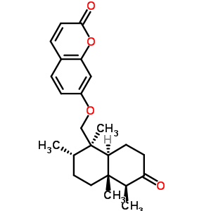 7-((Decahydro-1,4a,5,6-tetramethyl-7-oxo-1-naphthalenyl)methoxy)-2h-1-benzopyran-2-oneStructure,58939-89-2Structure 7-((Decahydro-1,4a,5,6-tetramethyl-7-oxo-1-naphthalenyl)methoxy)-2h-1-benzopyran-2-one Structure,58939-89-2Structure