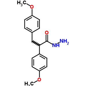 4-Methoxy-alpha-(4-methoxyphenyl)hydrocinnamic acid hydrazideStructure,58973-46-9Structure 4-Methoxy-alpha-(4-methoxyphenyl)hydrocinnamic acid hydrazide Structure,58973-46-9Structure