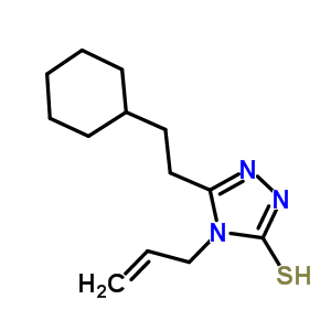 4-烯丙基-5-(2-環(huán)己基乙基)-4H-1,2,4-噻唑-3-硫醇結(jié)構(gòu)式_590353-10-9結(jié)構(gòu)式