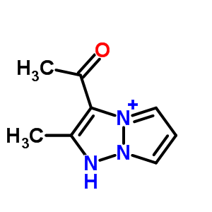 1-(2-甲基-1H-4lambda(5)-吡唑并(1,2-a)(1,2,3)噻唑-3-基)乙酮結(jié)構(gòu)式_59046-09-2結(jié)構(gòu)式