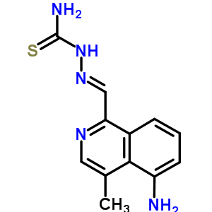 4-Methyl-5-amino-1-formylisoquinoline thiosemicarbazoneStructure,59261-39-1Structure 4-Methyl-5-amino-1-formylisoquinoline thiosemicarbazone Structure,59261-39-1Structure