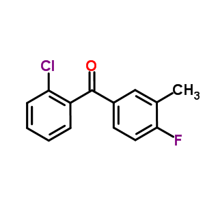 2-Chloro-4’-fluoro-3’-methylbenzophenoneStructure,59396-46-2Structure 2-Chloro-4’-fluoro-3’-methylbenzophenone Structure,59396-46-2Structure