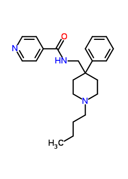1-Butyl-4-phenyl-4-isonicotinoylaminoethylpiperidineStructure,59455-24-2Structure 1-Butyl-4-phenyl-4-isonicotinoylaminoethylpiperidine Structure,59455-24-2Structure
