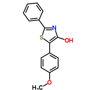 4-Thiazolol,5-(4-methoxyphenyl)-2-phenyl-Structure,59484-43-4Structure 4-Thiazolol,5-(4-methoxyphenyl)-2-phenyl- Structure,59484-43-4Structure