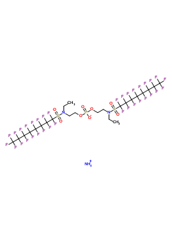 (Perfluoroctansulfonamide n-ethyl-n-2-hydroxyethyl) ammonium phosphate estersStructure,59585-64-7Structure (Perfluoroctansulfonamide n-ethyl-n-2-hydroxyethyl) ammonium phosphate esters Structure,59585-64-7Structure