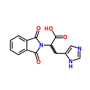 2-(1,3-Dioxoisoindol-2-yl)-3-(3h-imidazol-4-yl)propanoic acidStructure,5959-79-5Structure 2-(1,3-Dioxoisoindol-2-yl)-3-(3h-imidazol-4-yl)propanoic acid Structure,5959-79-5Structure