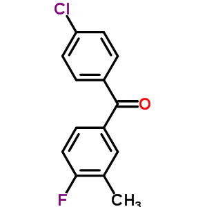 4-Chloro-4’-fluoro-3’-methylbenzophenoneStructure,59612-89-4Structure 4-Chloro-4’-fluoro-3’-methylbenzophenone Structure,59612-89-4Structure