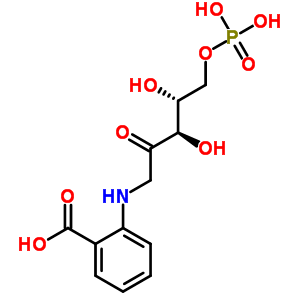 1-(2-Carboxyphenylamino)-1-deoxyribulose 5-phosphateStructure,5962-18-5Structure 1-(2-Carboxyphenylamino)-1-deoxyribulose 5-phosphate Structure,5962-18-5Structure