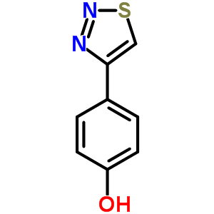 4-(1,2,3-tHiadiazol-4-yl)phenolStructure,59834-05-8Structure 4-(1,2,3-tHiadiazol-4-yl)phenol Structure,59834-05-8Structure