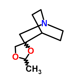 2-甲基-1-氮雜螺[雙環(huán)[2.2.2]辛烷-3,4-[1,3]二氧雜烷]結(jié)構(gòu)式_60171-86-0結(jié)構(gòu)式