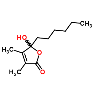 5-Hexyl-5-hydroxy-3,4-dimethyl-furan-2-oneStructure,6066-54-2Structure 5-Hexyl-5-hydroxy-3,4-dimethyl-furan-2-one Structure,6066-54-2Structure