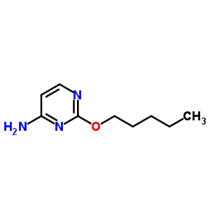 2-(戊基氧基)-4-嘧啶胺結構式_60722-65-8結構式