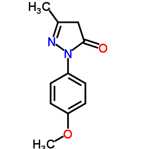1-(4-Methoxy)phenyl-3-methyl-5-pyrazoloneStructure,60798-06-3Structure 1-(4-Methoxy)phenyl-3-methyl-5-pyrazolone Structure,60798-06-3Structure