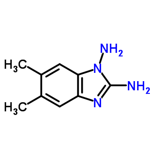 1H-benzimidazole-1,2-diamine,5,6-dimethyl-(9ci) Structure,60882-73-7Structure