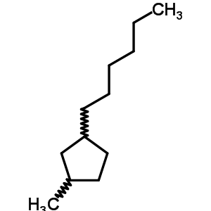 1-己基-3-甲基環(huán)戊烷結(jié)構(gòu)式_61142-68-5結(jié)構(gòu)式