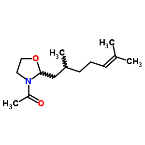 3-乙?；?2-(2,6-二甲基-5-庚烯基)噁唑啉結構式_61168-60-3結構式