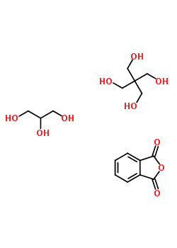 1,3-Isobenzofurandione, polymer with 2,2-bis(hydroxymethyl)-1,3-propanediol and 1,2,3-propanetriolStructure,61215-87-0Structure 1,3-Isobenzofurandione, polymer with 2,2-bis(hydroxymethyl)-1,3-propanediol and 1,2,3-propanetriol Structure,61215-87-0Structure