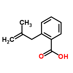 2-(2-甲基-烯丙基)-苯甲酸結(jié)構(gòu)式_61436-89-3結(jié)構(gòu)式