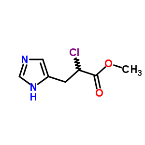 2-氯-3-(5-咪唑基)丙酸甲酯結構式_61610-60-4結構式