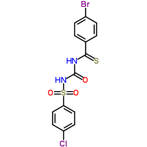 4-溴-N-[[[(4-氯苯基)磺酰基]氨基]羰基]-苯硫代甲酰胺結(jié)構(gòu)式_61720-81-8結(jié)構(gòu)式