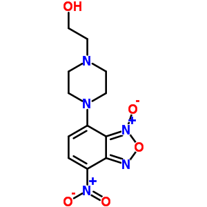 7-[4-(2-羥基乙基)哌嗪-1-基]-4-硝基苯并呋咱 1-氧化物結(jié)構(gòu)式_61785-54-4結(jié)構(gòu)式