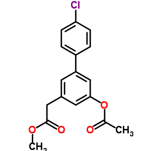 5-(乙?；趸?-4-氯-(1,1-聯(lián)苯)-3-乙酸甲酯結(jié)構(gòu)式_61888-72-0結(jié)構(gòu)式