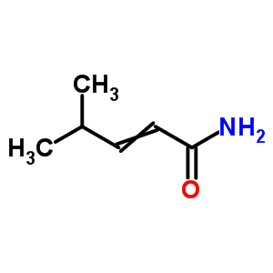 4-甲基-2-戊烯酰胺結(jié)構(gòu)式_61892-67-9結(jié)構(gòu)式
