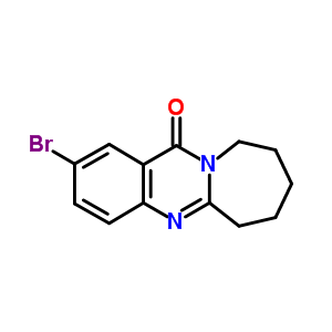 2-溴-7,8,9,10-四氫氮雜革并[2,1-b]喹唑啉-12(6H)-酮結構式_61938-69-0結構式