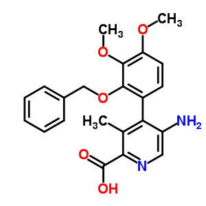 5-Amino-4-(3,4-dimethoxy-2-phenylmethoxy-phenyl)-3-methyl-pyridine-2-carboxylic acidStructure,61948-42-3Structure 5-Amino-4-(3,4-dimethoxy-2-phenylmethoxy-phenyl)-3-methyl-pyridine-2-carboxylic acid Structure,61948-42-3Structure