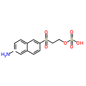 2-[(6-氨基-2-萘基)磺酰基]-乙醇 1-(硫酸氫酯)結(jié)構(gòu)式_62158-71-8結(jié)構(gòu)式