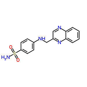 4-(Quinoxalin-2-ylmethylamino)benzenesulfonamideStructure,62294-88-6Structure 4-(Quinoxalin-2-ylmethylamino)benzenesulfonamide Structure,62294-88-6Structure