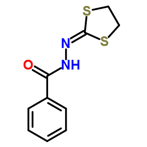 2-Benzoylhydrazono-1,3-dithiolaneStructure,62303-19-9Structure 2-Benzoylhydrazono-1,3-dithiolane Structure,62303-19-9Structure