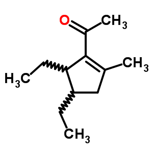 1-(4,5-Diethyl-2-methyl-1-cyclopenten-1-yl)ethanoneStructure,62338-24-3Structure 1-(4,5-Diethyl-2-methyl-1-cyclopenten-1-yl)ethanone Structure,62338-24-3Structure